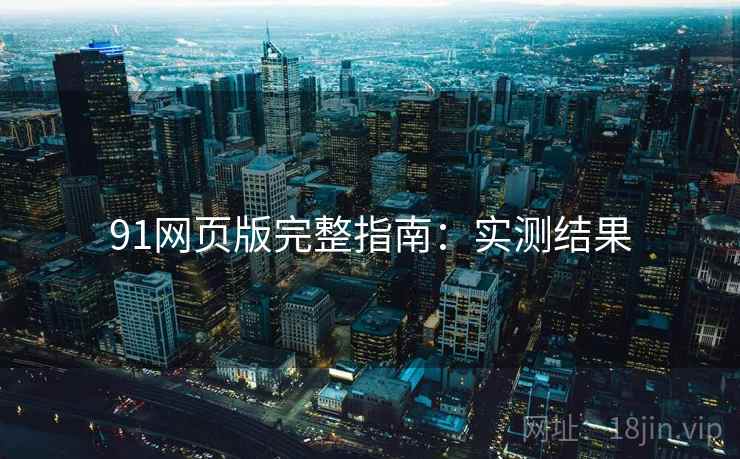 91网页版完整指南：实测结果