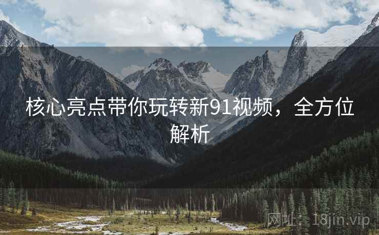 核心亮点带你玩转新91视频，全方位解析