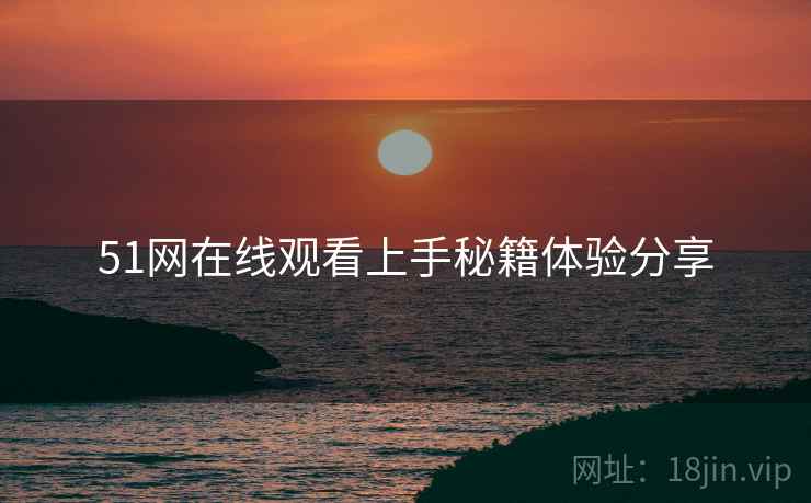 51网在线观看上手秘籍体验分享