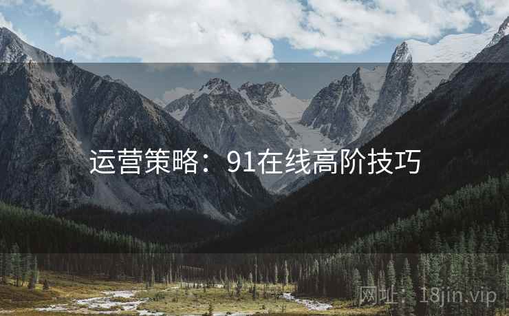 运营策略：91在线高阶技巧