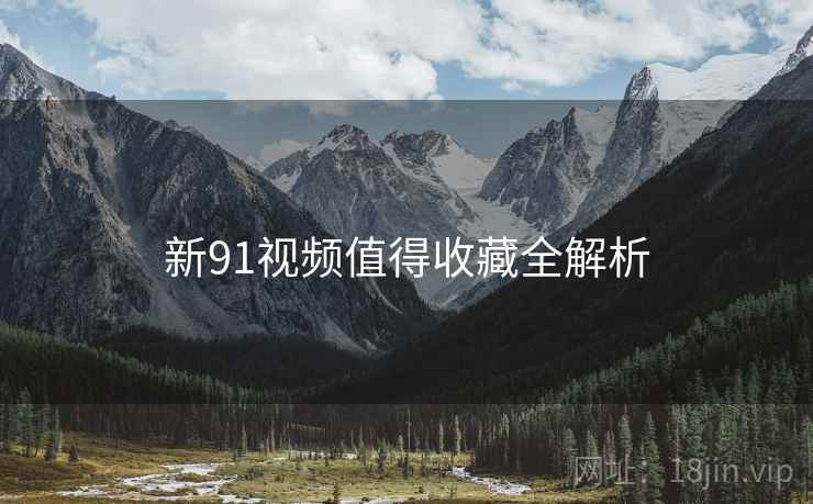 新91视频值得收藏全解析