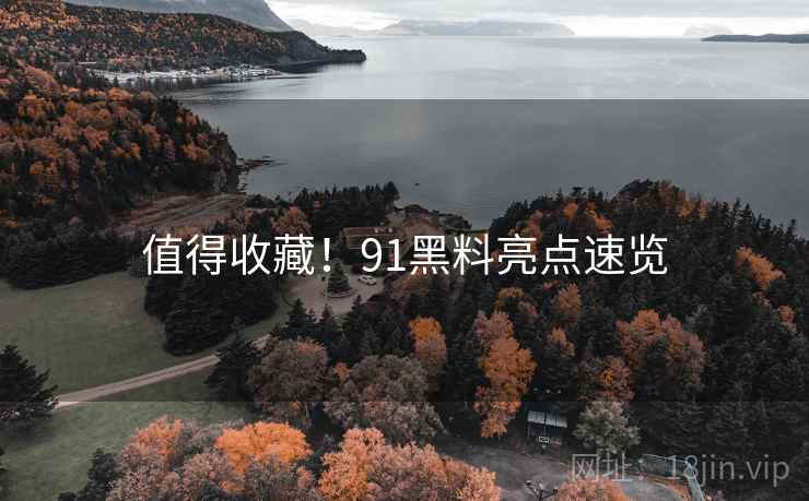 值得收藏！91黑料亮点速览