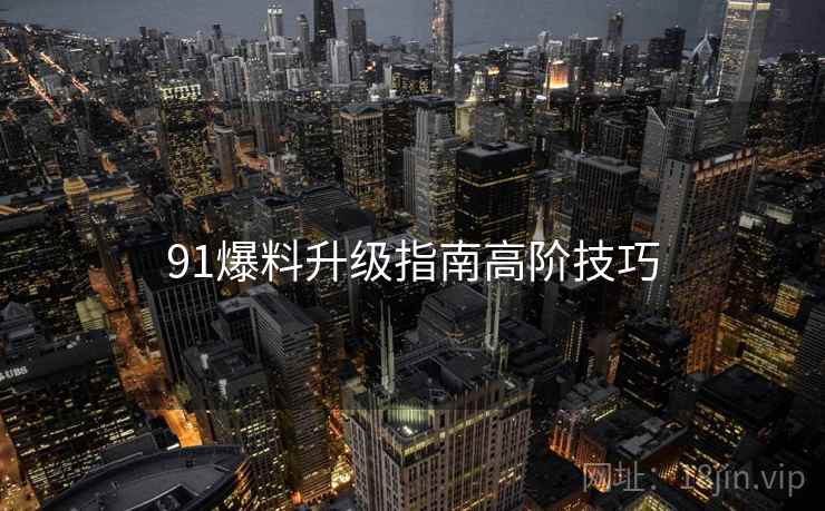 91爆料升级指南高阶技巧