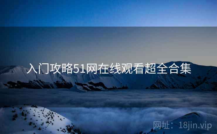 入门攻略51网在线观看超全合集